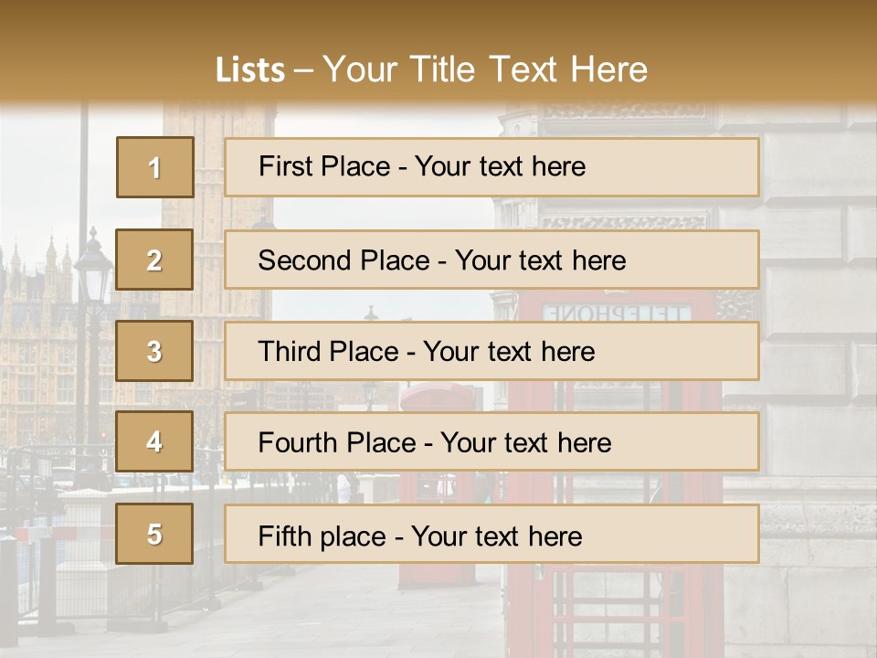 Parliament London Ornate PowerPoint Template