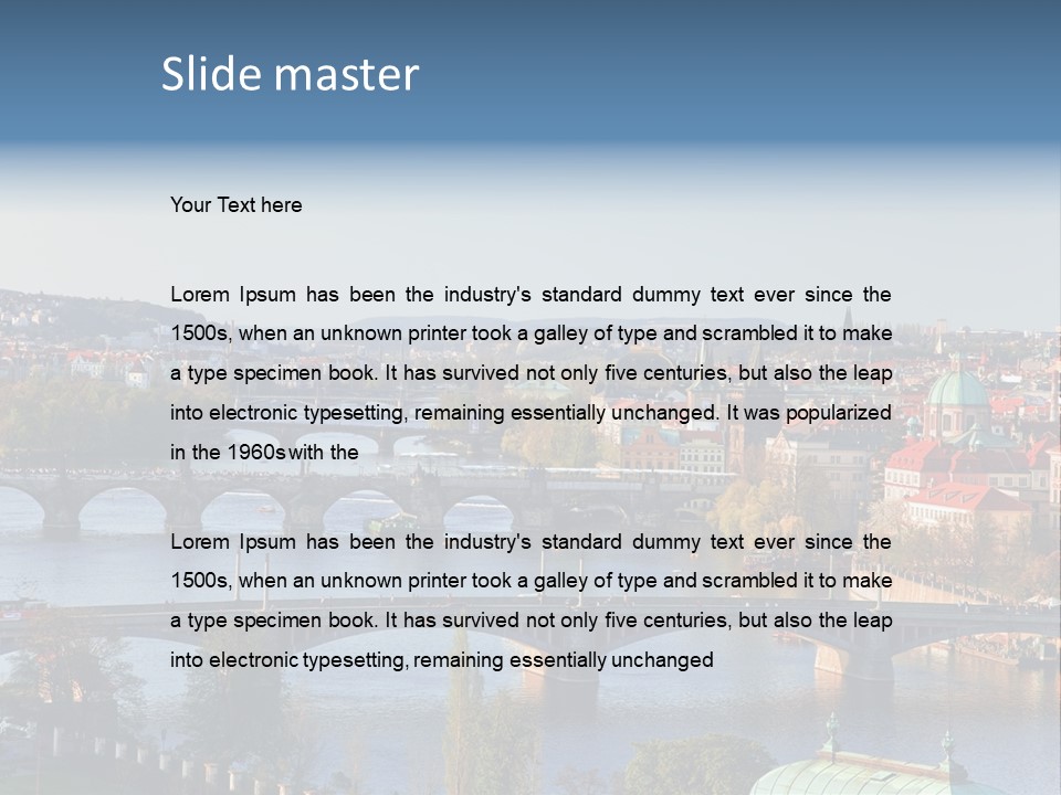 Blue Boat Charles Green Historic Monument Most Perspecti Skyline Sky PowerPoint Template