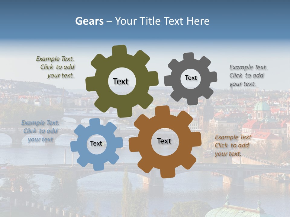 Blue Boat Charles Green Historic Monument Most Perspecti Skyline Sky PowerPoint Template