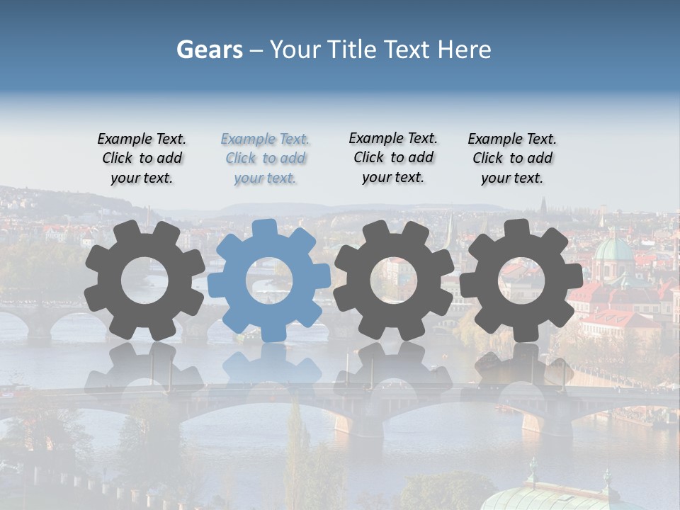 Blue Boat Charles Green Historic Monument Most Perspecti Skyline Sky PowerPoint Template