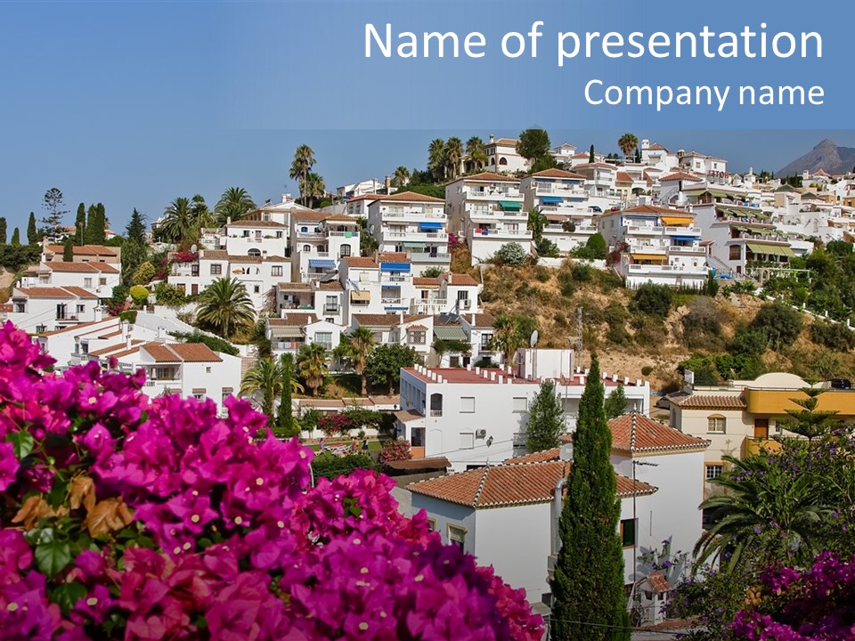 Nerja Roof Sunny PowerPoint Template