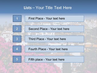 Nerja Roof Sunny PowerPoint Template