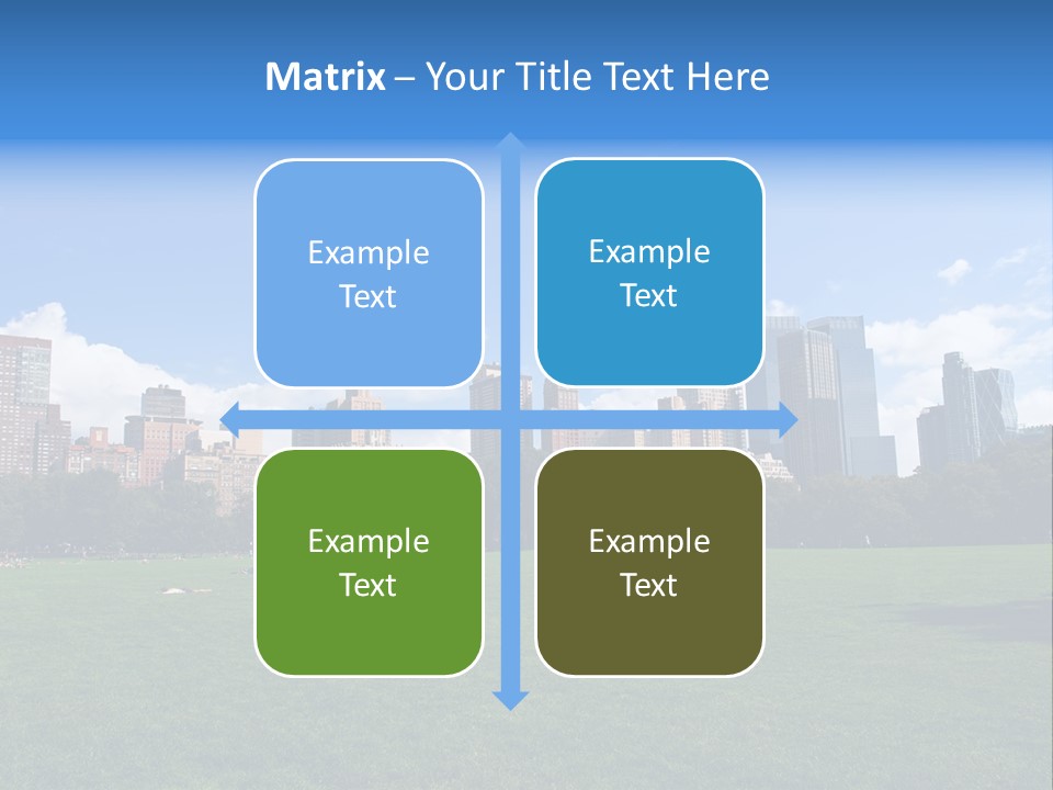 Landscape Space Green PowerPoint Template