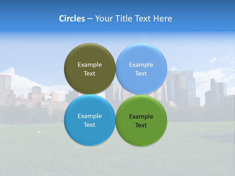 Landscape Space Green PowerPoint Template