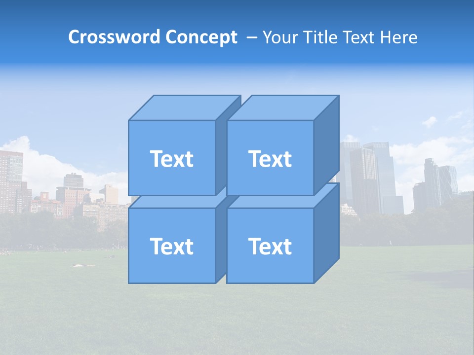 Landscape Space Green PowerPoint Template