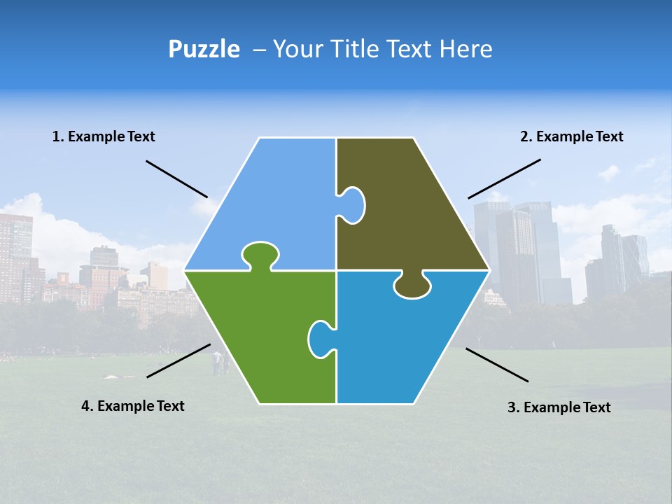 Landscape Space Green PowerPoint Template