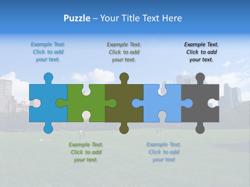 Landscape Space Green PowerPoint Template