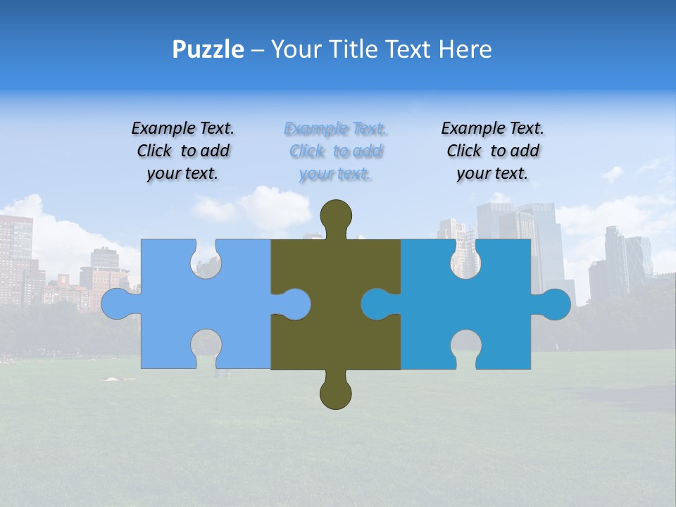 Landscape Space Green PowerPoint Template