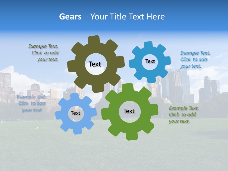 Landscape Space Green PowerPoint Template