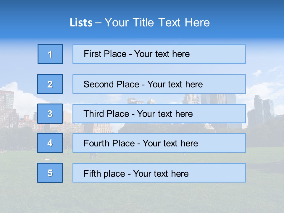 Landscape Space Green PowerPoint Template
