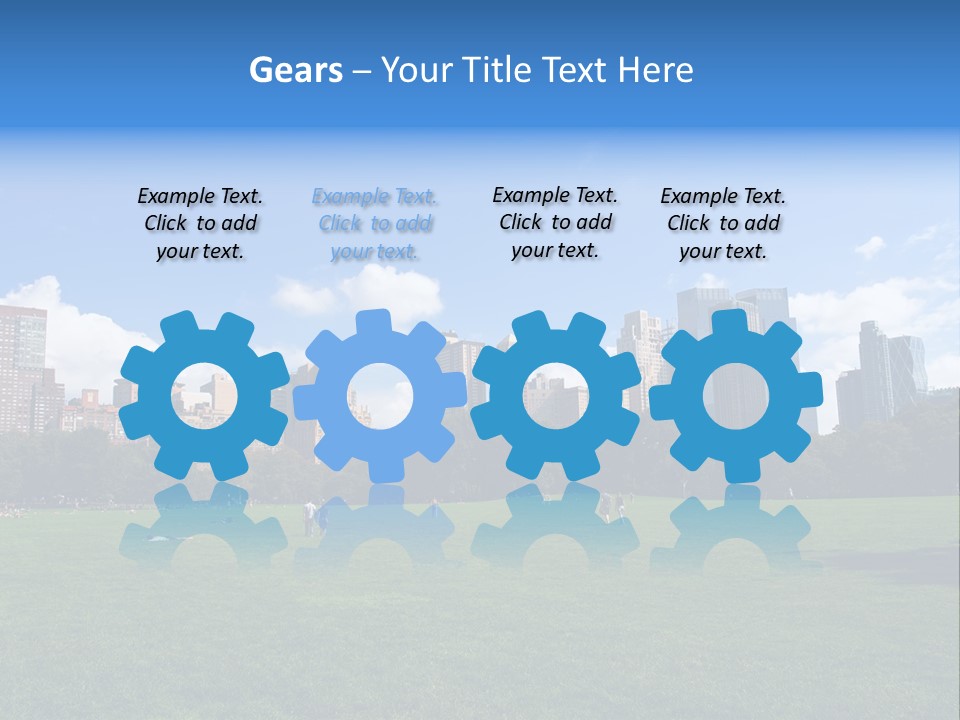 Landscape Space Green PowerPoint Template