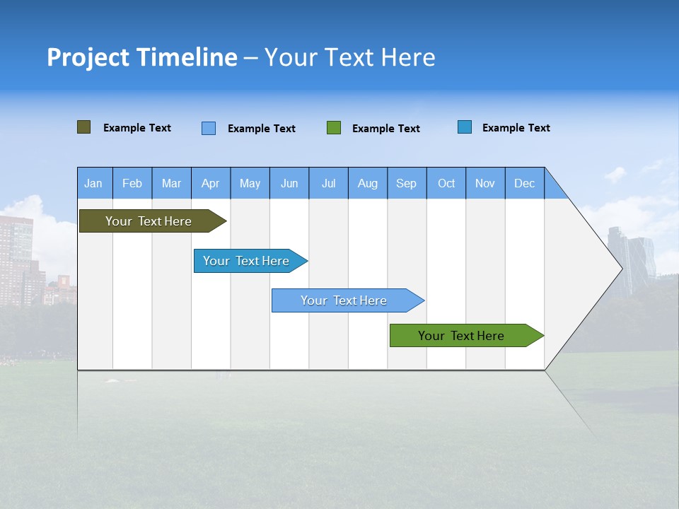 Landscape Space Green PowerPoint Template