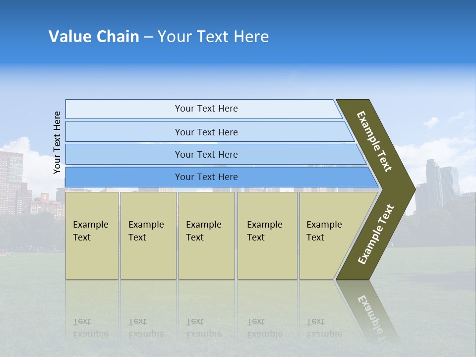 Landscape Space Green PowerPoint Template
