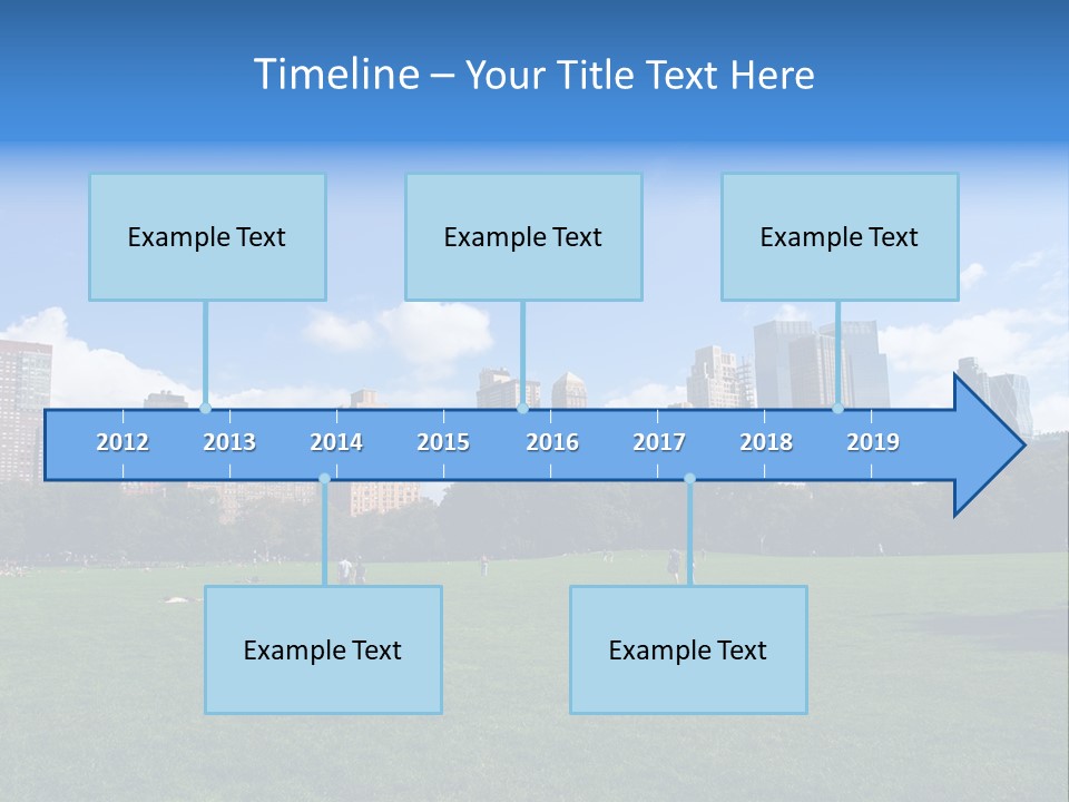 Landscape Space Green PowerPoint Template