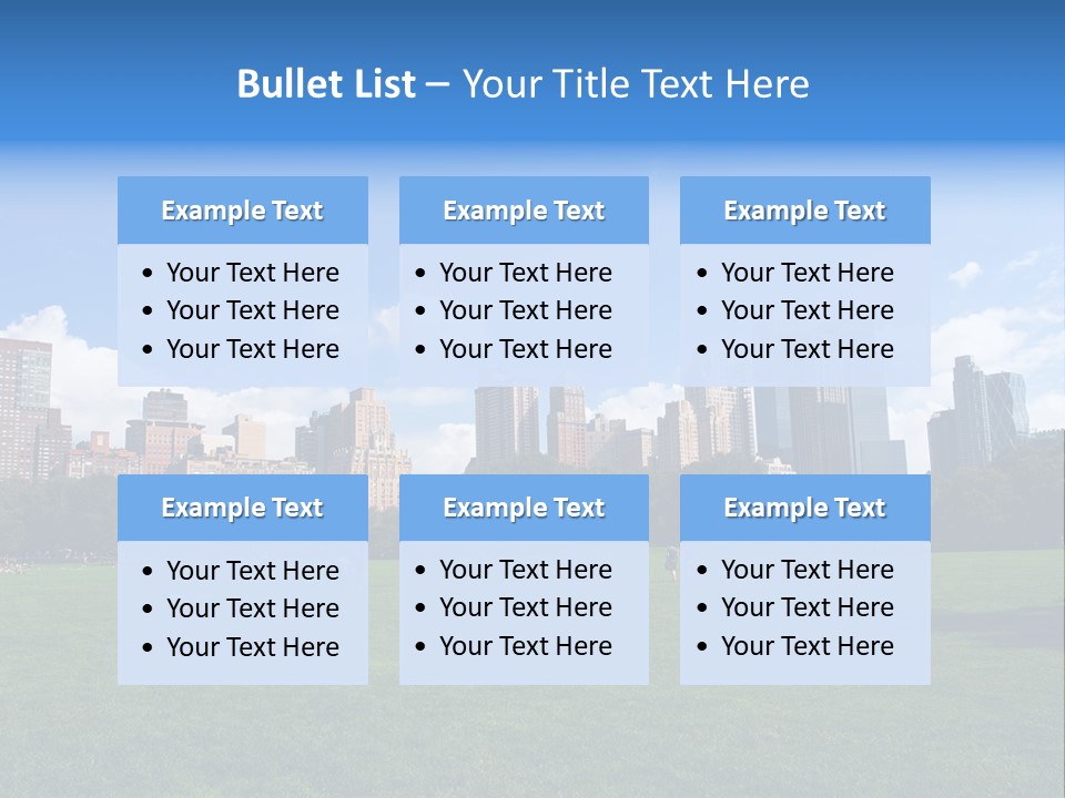 Landscape Space Green PowerPoint Template