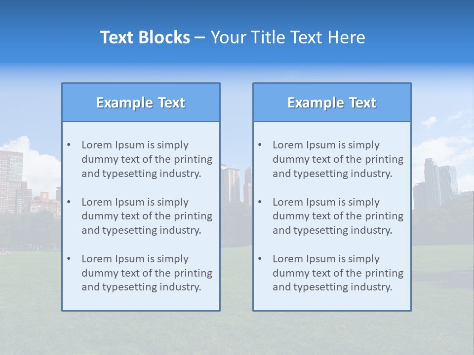 Landscape Space Green PowerPoint Template
