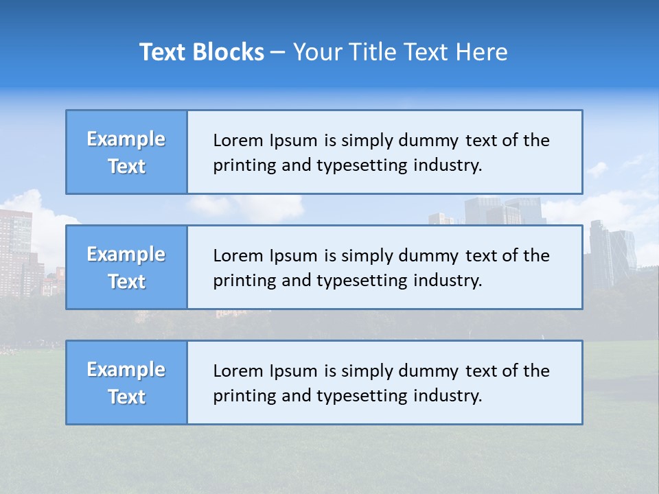 Landscape Space Green PowerPoint Template
