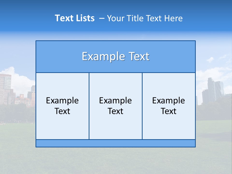 Landscape Space Green PowerPoint Template