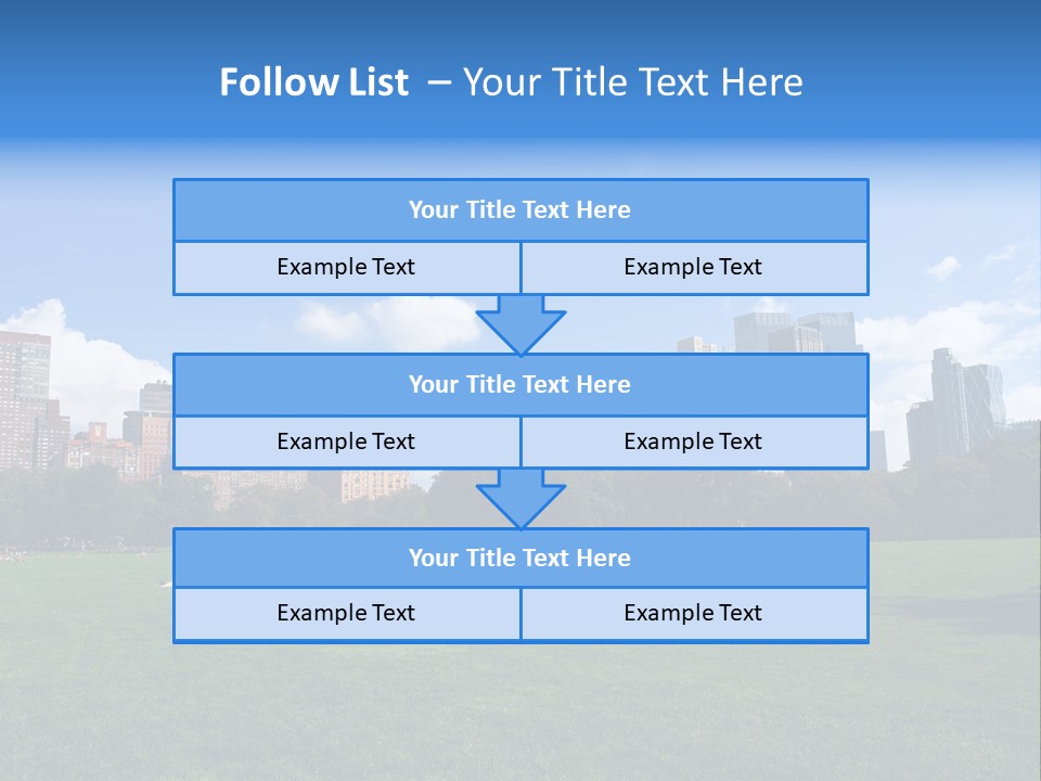 Landscape Space Green PowerPoint Template