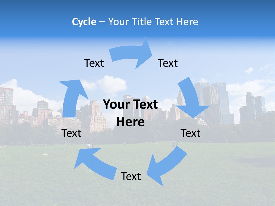 Landscape Space Green PowerPoint Template