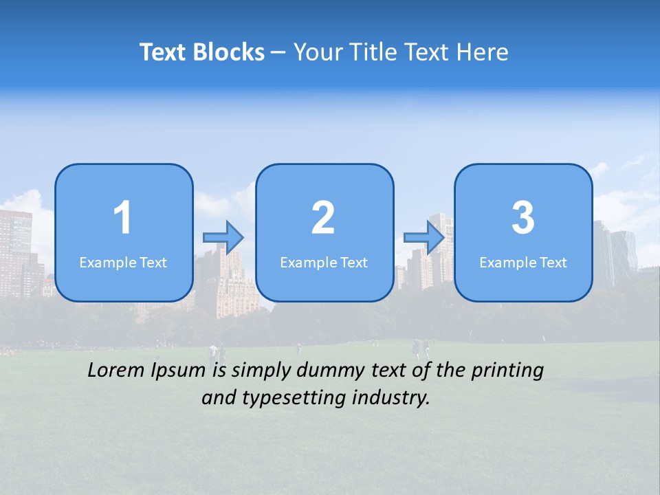 Landscape Space Green PowerPoint Template