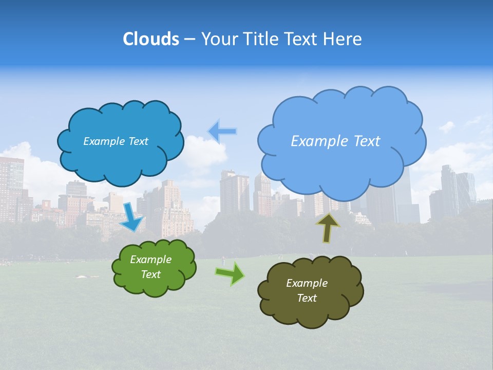 Landscape Space Green PowerPoint Template