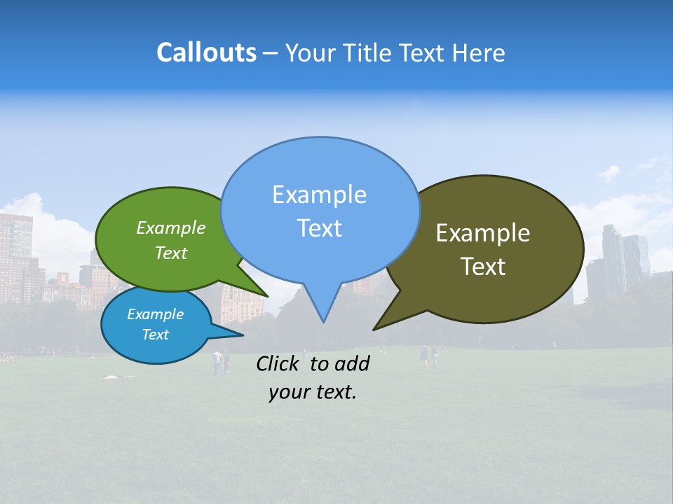 Landscape Space Green PowerPoint Template
