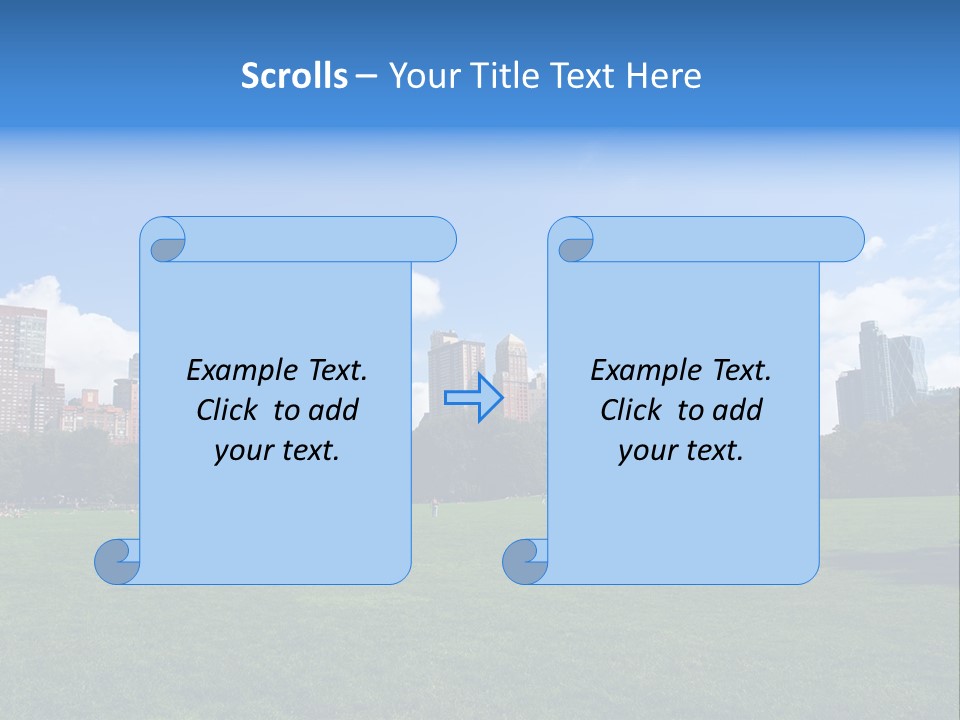 Landscape Space Green PowerPoint Template