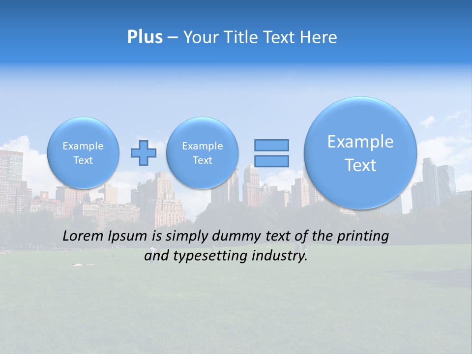 Landscape Space Green PowerPoint Template
