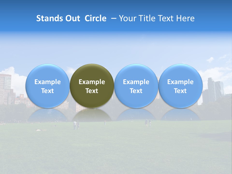 Landscape Space Green PowerPoint Template