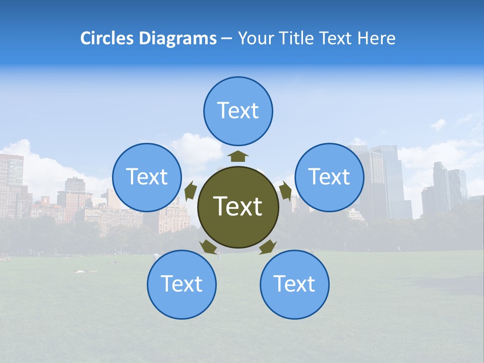Landscape Space Green PowerPoint Template