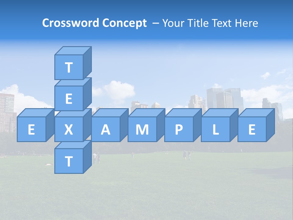 Landscape Space Green PowerPoint Template