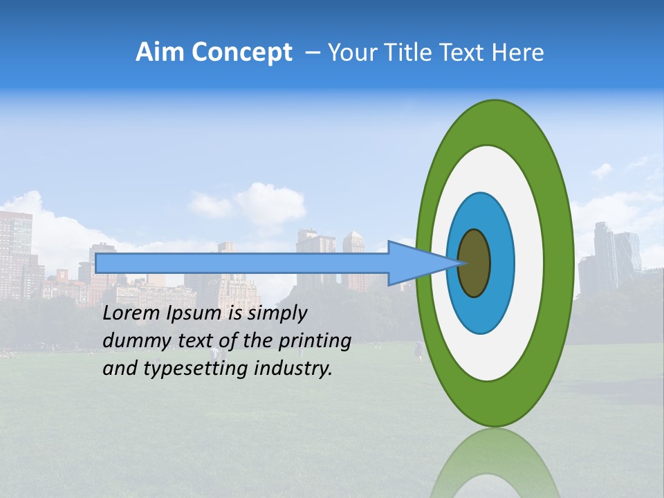 Landscape Space Green PowerPoint Template