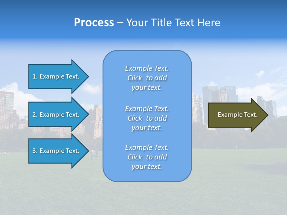 Landscape Space Green PowerPoint Template