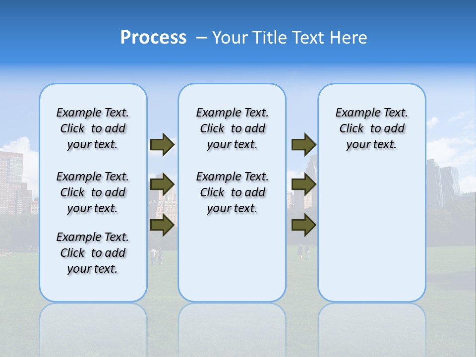 Landscape Space Green PowerPoint Template