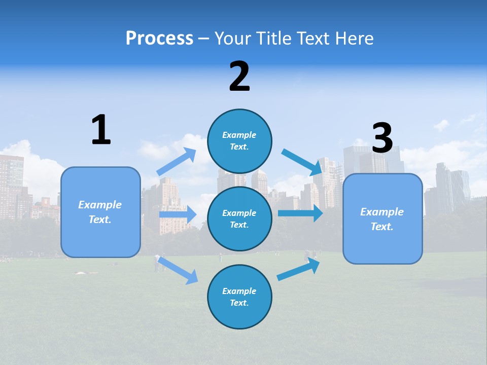 Landscape Space Green PowerPoint Template