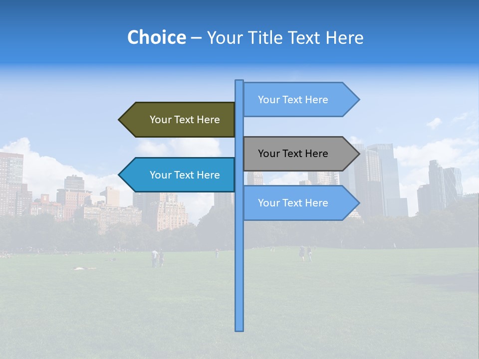 Landscape Space Green PowerPoint Template