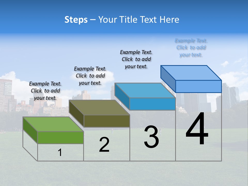 Landscape Space Green PowerPoint Template
