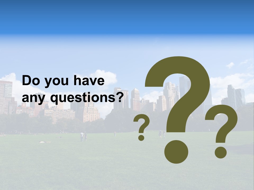 Landscape Space Green PowerPoint Template