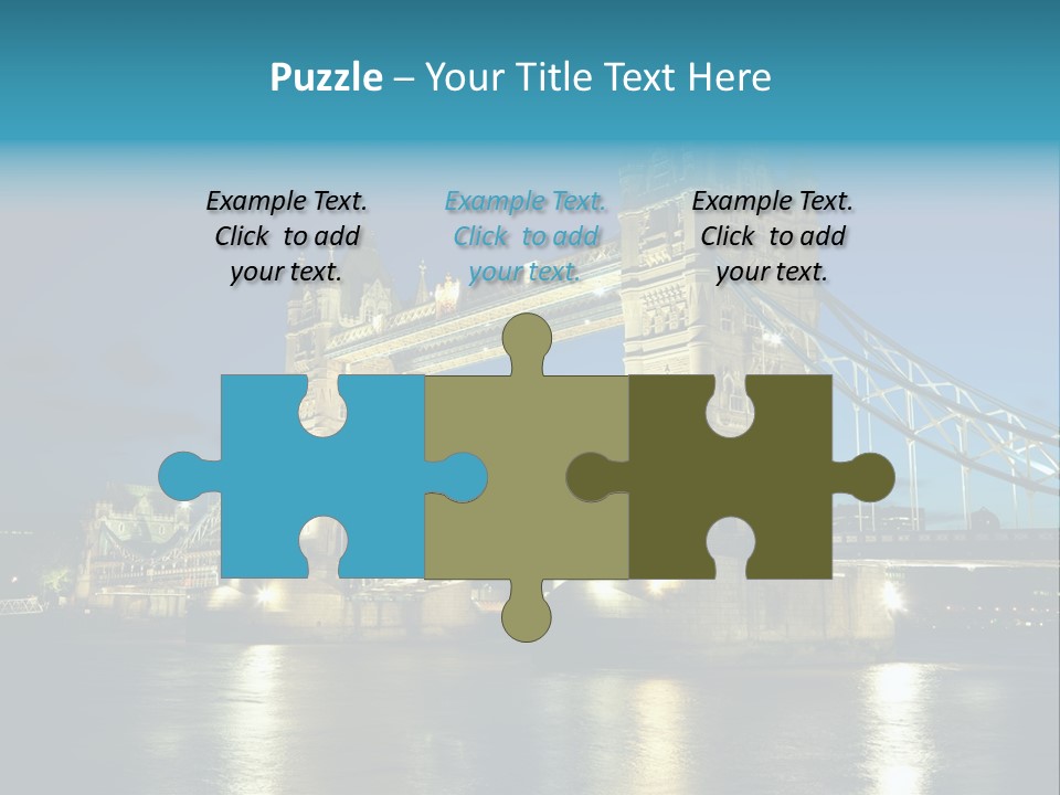 Architecture Bridge City Dark Dusk Late Lights London Ni Attraction Landmark PowerPoint Template