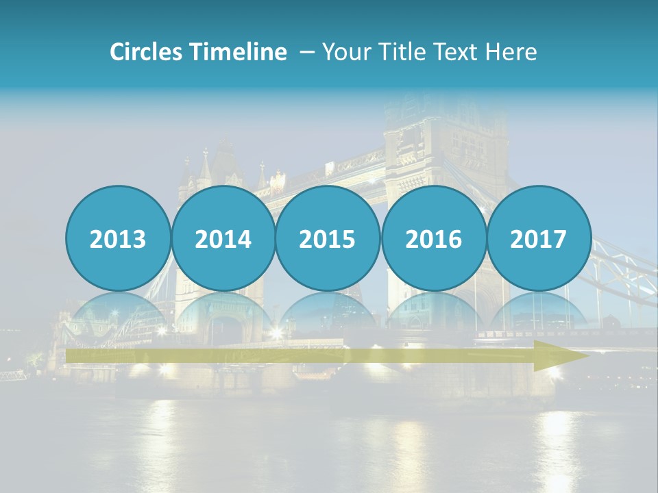 Architecture Bridge City Dark Dusk Late Lights London Ni Attraction Landmark PowerPoint Template