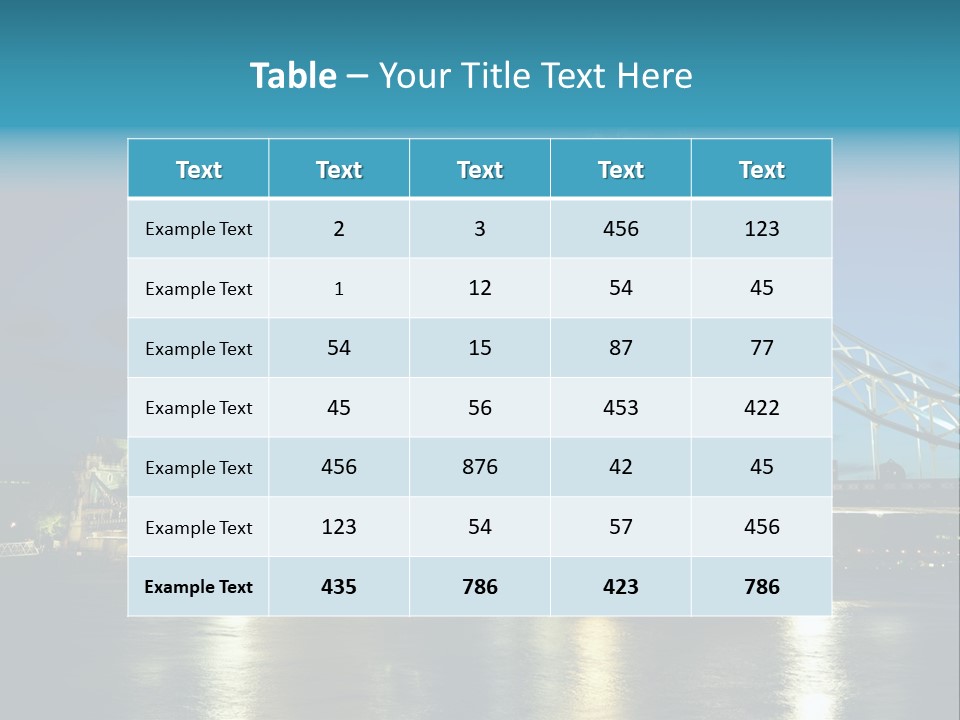 Architecture Bridge City Dark Dusk Late Lights London Ni Attraction Landmark PowerPoint Template