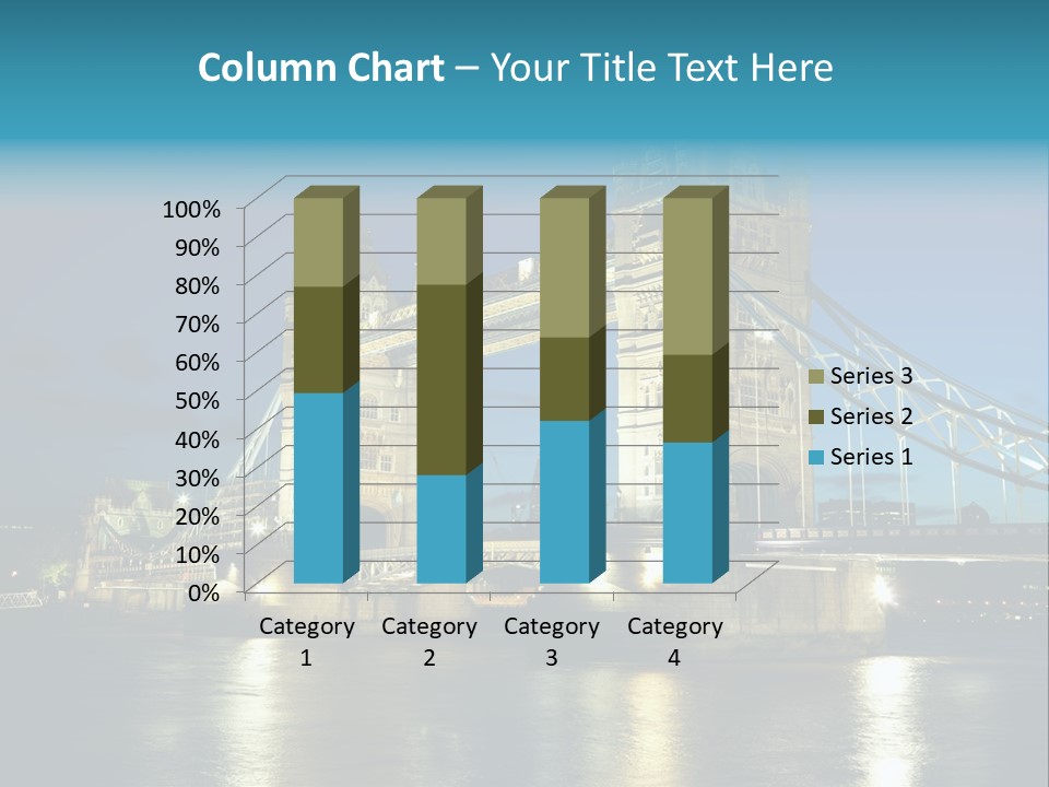 Architecture Bridge City Dark Dusk Late Lights London Ni Attraction Landmark PowerPoint Template