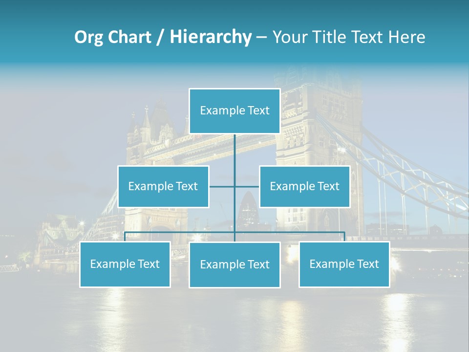 Architecture Bridge City Dark Dusk Late Lights London Ni Attraction Landmark PowerPoint Template