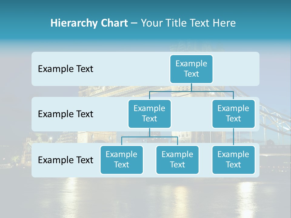Architecture Bridge City Dark Dusk Late Lights London Ni Attraction Landmark PowerPoint Template