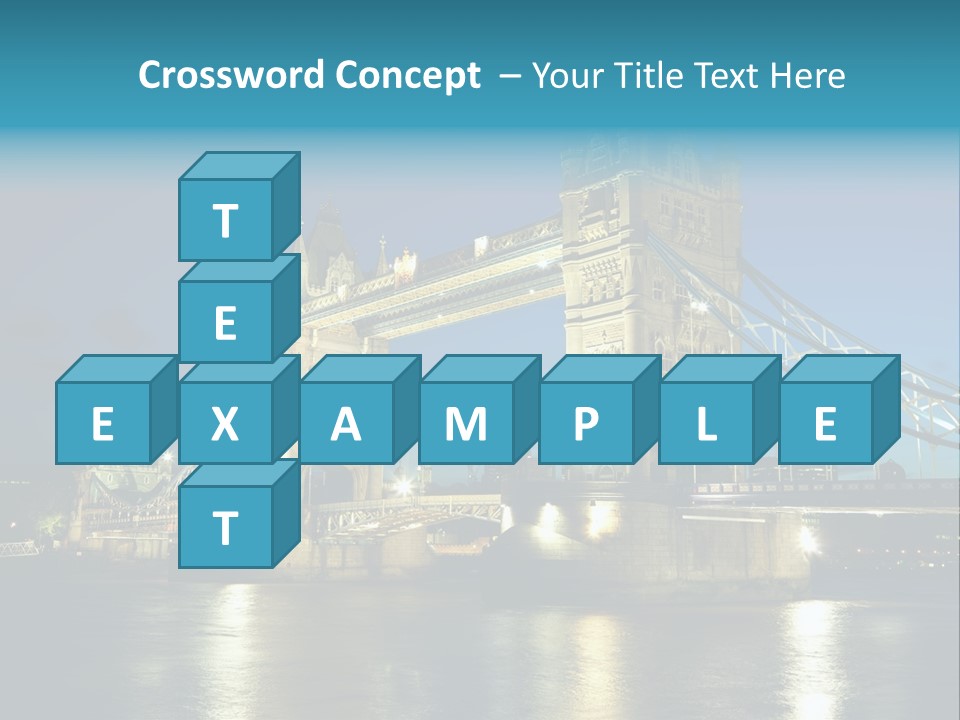 Architecture Bridge City Dark Dusk Late Lights London Ni Attraction Landmark PowerPoint Template