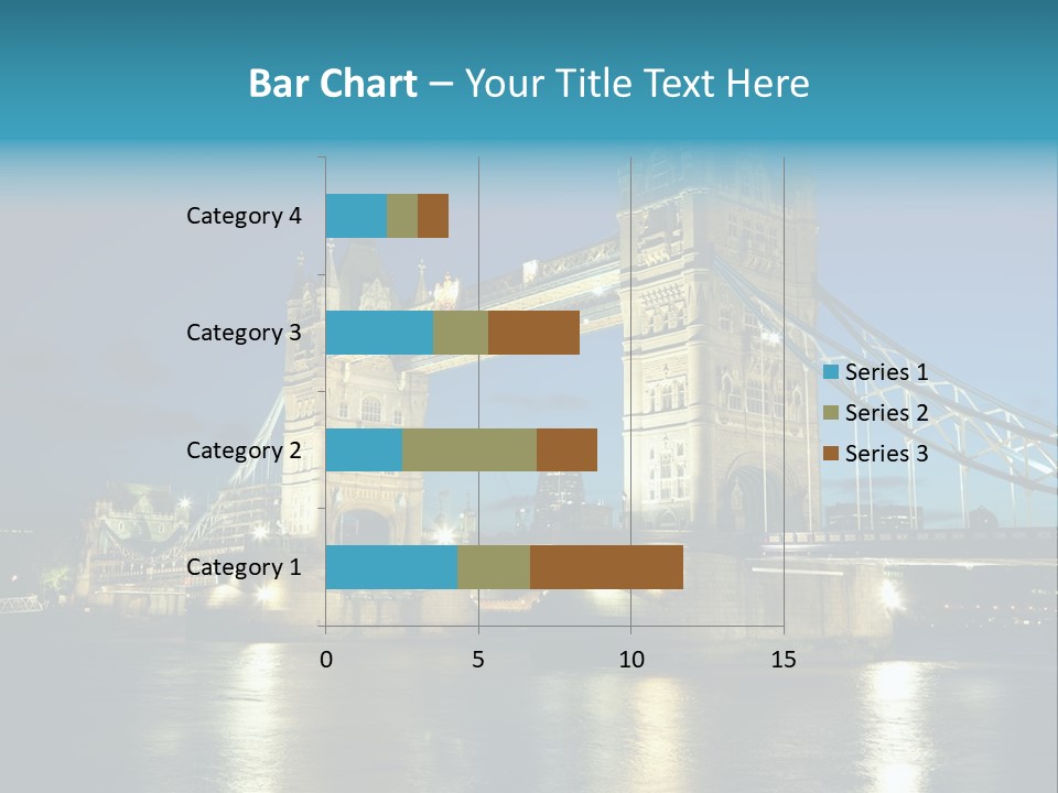 Architecture Bridge City Dark Dusk Late Lights London Ni Attraction Landmark PowerPoint Template