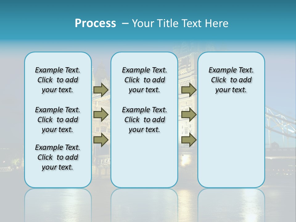 Architecture Bridge City Dark Dusk Late Lights London Ni Attraction Landmark PowerPoint Template
