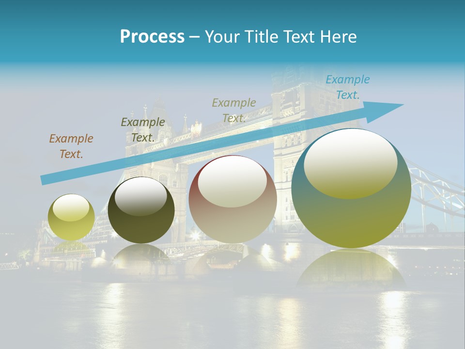 Architecture Bridge City Dark Dusk Late Lights London Ni Attraction Landmark PowerPoint Template