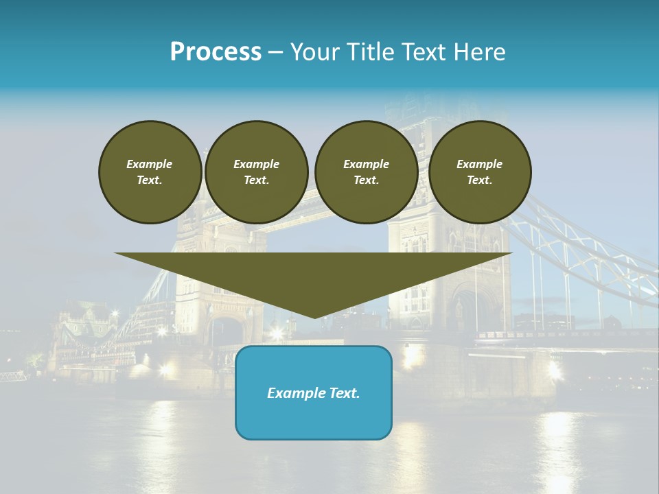 Architecture Bridge City Dark Dusk Late Lights London Ni Attraction Landmark PowerPoint Template